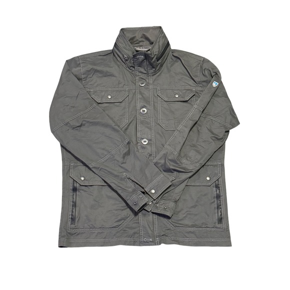 Kuhl Other - Kuhl Mens Charcoal Grey Field Jacket Medium Full Zip Snap Utility Outdoor Coat